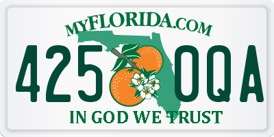 FL license plate 4250QA
