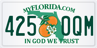 FL license plate 4250QM