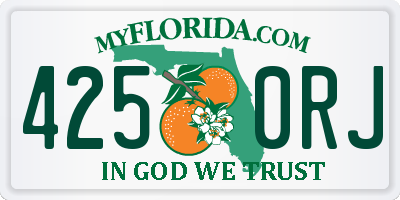 FL license plate 4250RJ