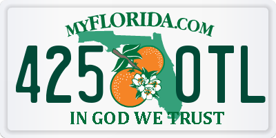 FL license plate 4250TL