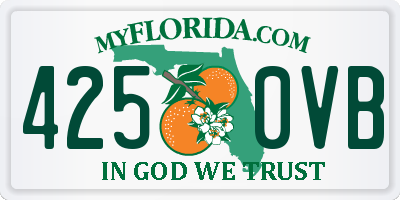 FL license plate 4250VB