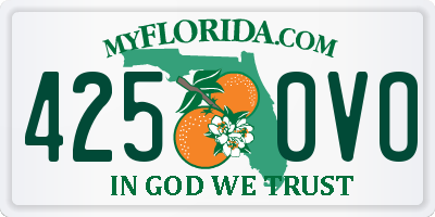 FL license plate 4250VO