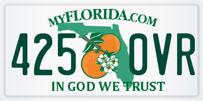 FL license plate 4250VR
