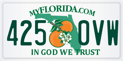 FL license plate 4250VW