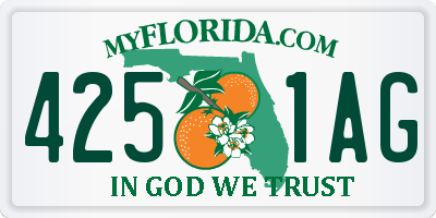 FL license plate 4251AG