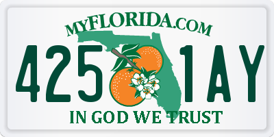 FL license plate 4251AY