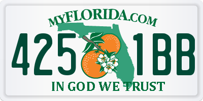 FL license plate 4251BB