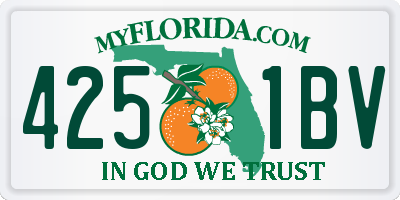 FL license plate 4251BV