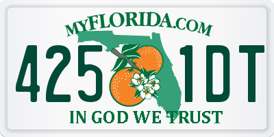 FL license plate 4251DT