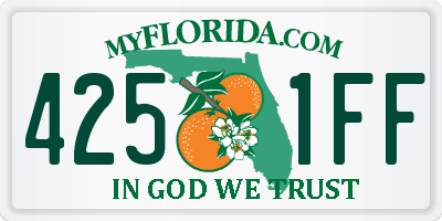 FL license plate 4251FF