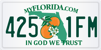 FL license plate 4251FM