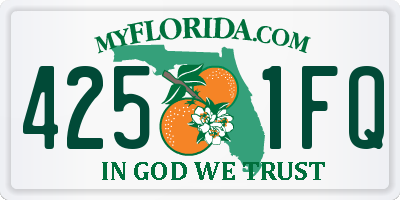 FL license plate 4251FQ