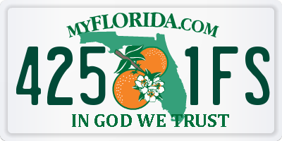 FL license plate 4251FS