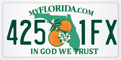 FL license plate 4251FX