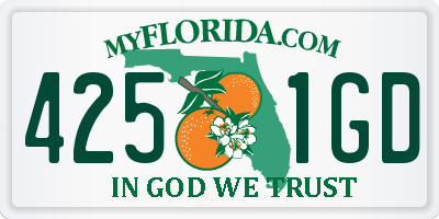 FL license plate 4251GD