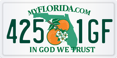 FL license plate 4251GF
