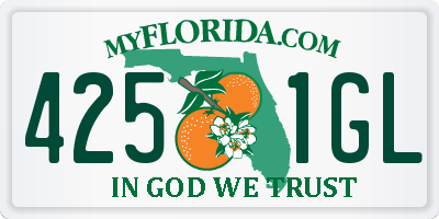 FL license plate 4251GL