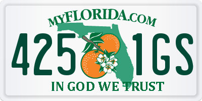 FL license plate 4251GS