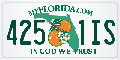 FL license plate 4251IS