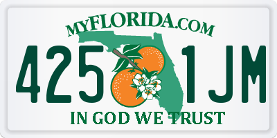 FL license plate 4251JM