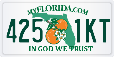 FL license plate 4251KT