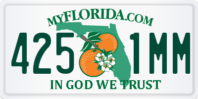 FL license plate 4251MM