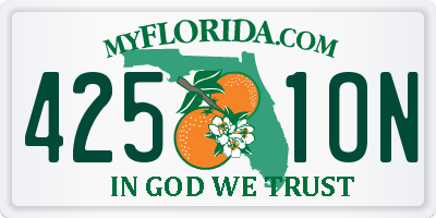 FL license plate 4251ON