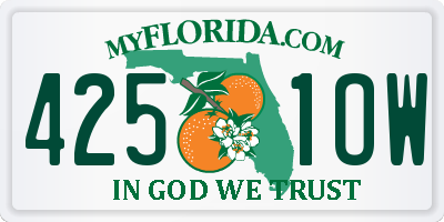 FL license plate 4251OW