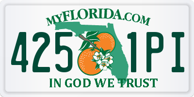 FL license plate 4251PI