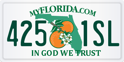 FL license plate 4251SL