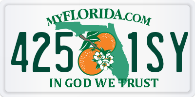 FL license plate 4251SY