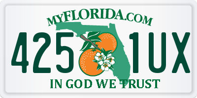 FL license plate 4251UX