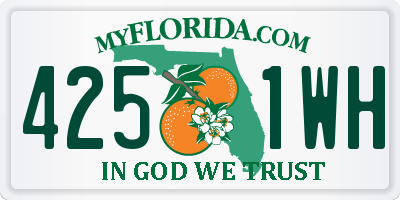 FL license plate 4251WH