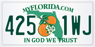 FL license plate 4251WJ