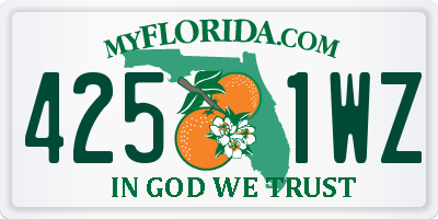 FL license plate 4251WZ