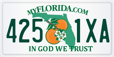 FL license plate 4251XA