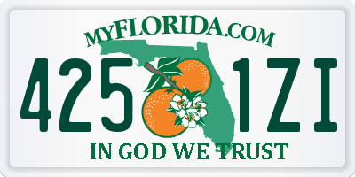 FL license plate 4251ZI
