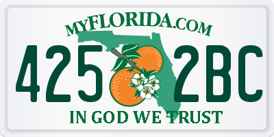 FL license plate 4252BC