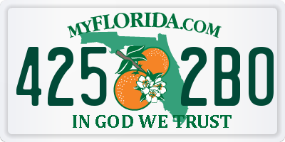 FL license plate 4252BO