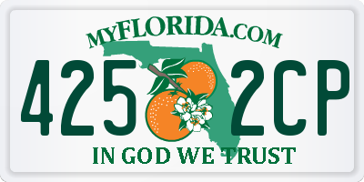 FL license plate 4252CP