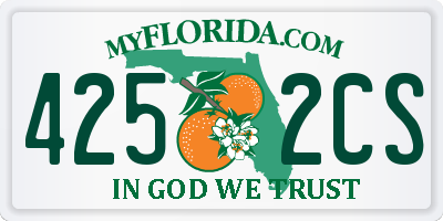 FL license plate 4252CS