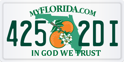 FL license plate 4252DI