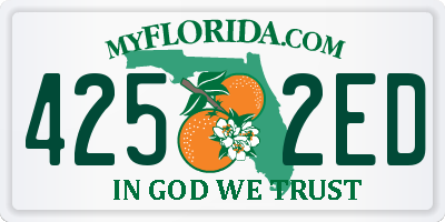 FL license plate 4252ED