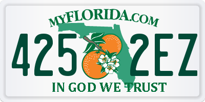 FL license plate 4252EZ
