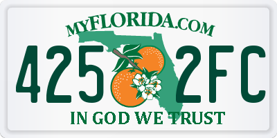 FL license plate 4252FC