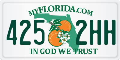 FL license plate 4252HH