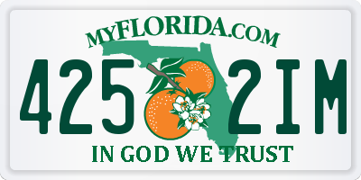 FL license plate 4252IM