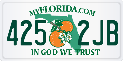 FL license plate 4252JB