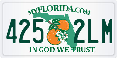 FL license plate 4252LM