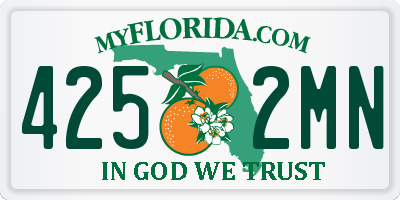 FL license plate 4252MN
